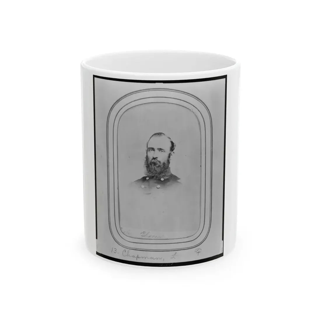 Lansard F. Chapman, Bust Portrait, Facing Slightly Left (U.S. Civil War) White Coffee Mug 11oz - Go Mug Yourself