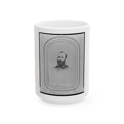 Lansard F. Chapman, Bust Portrait, Facing Slightly Left (U.S. Civil War) White Coffee Mug 15oz - Go Mug Yourself