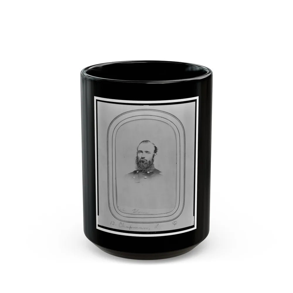 Lansard F. Chapman, Bust Portrait, Facing Slightly Left (U.S. Civil War) Black Coffee Mug-15oz-Go Mug Yourself