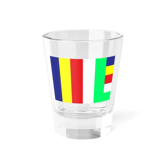 Lao buddhist flag (Laos) Shot Glass 1.5oz 1.5oz - Go Mug Yourself