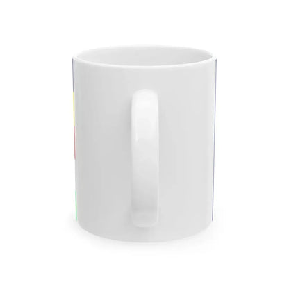 Lao buddhist flag (Laos) White Coffee Mug - Go Mug Yourself