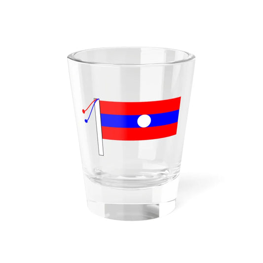 Lao tricolor (Laos) Shot Glass 1.5oz 1.5oz - Go Mug Yourself