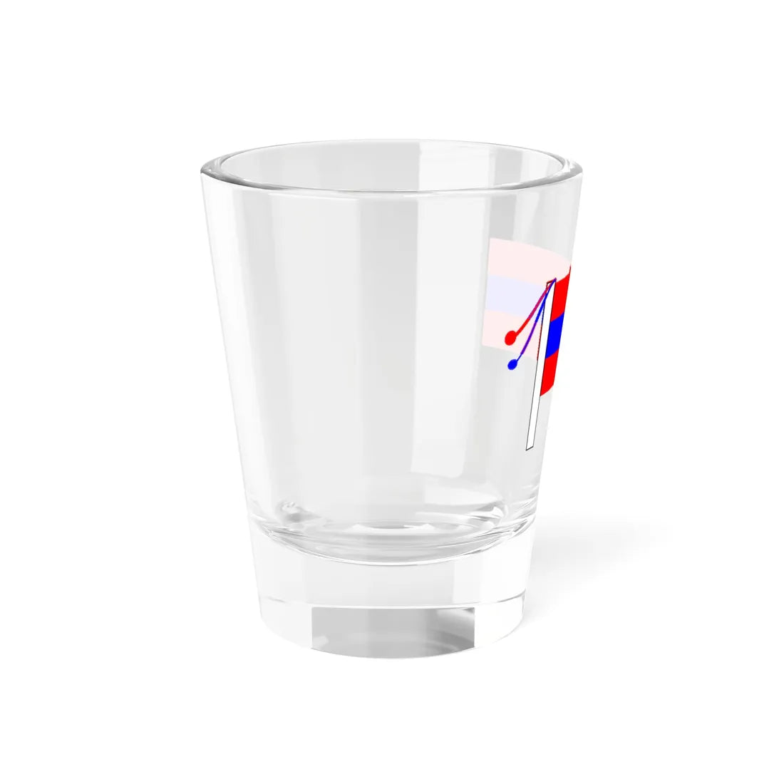 Lao tricolor (Laos) Shot Glass 1.5oz - Go Mug Yourself
