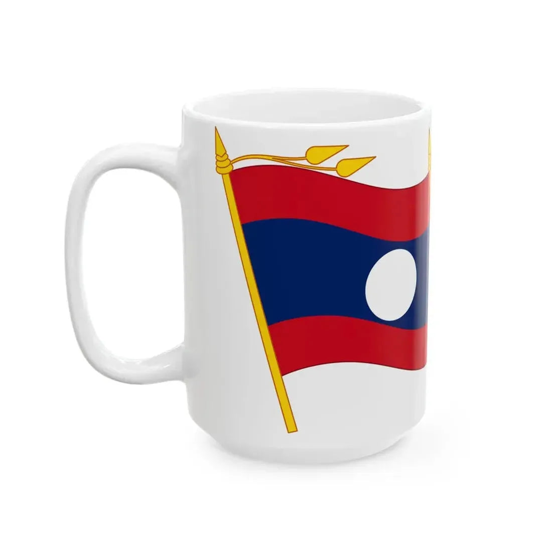 Laos congress flags (Laos) White Coffee Mug - Go Mug Yourself