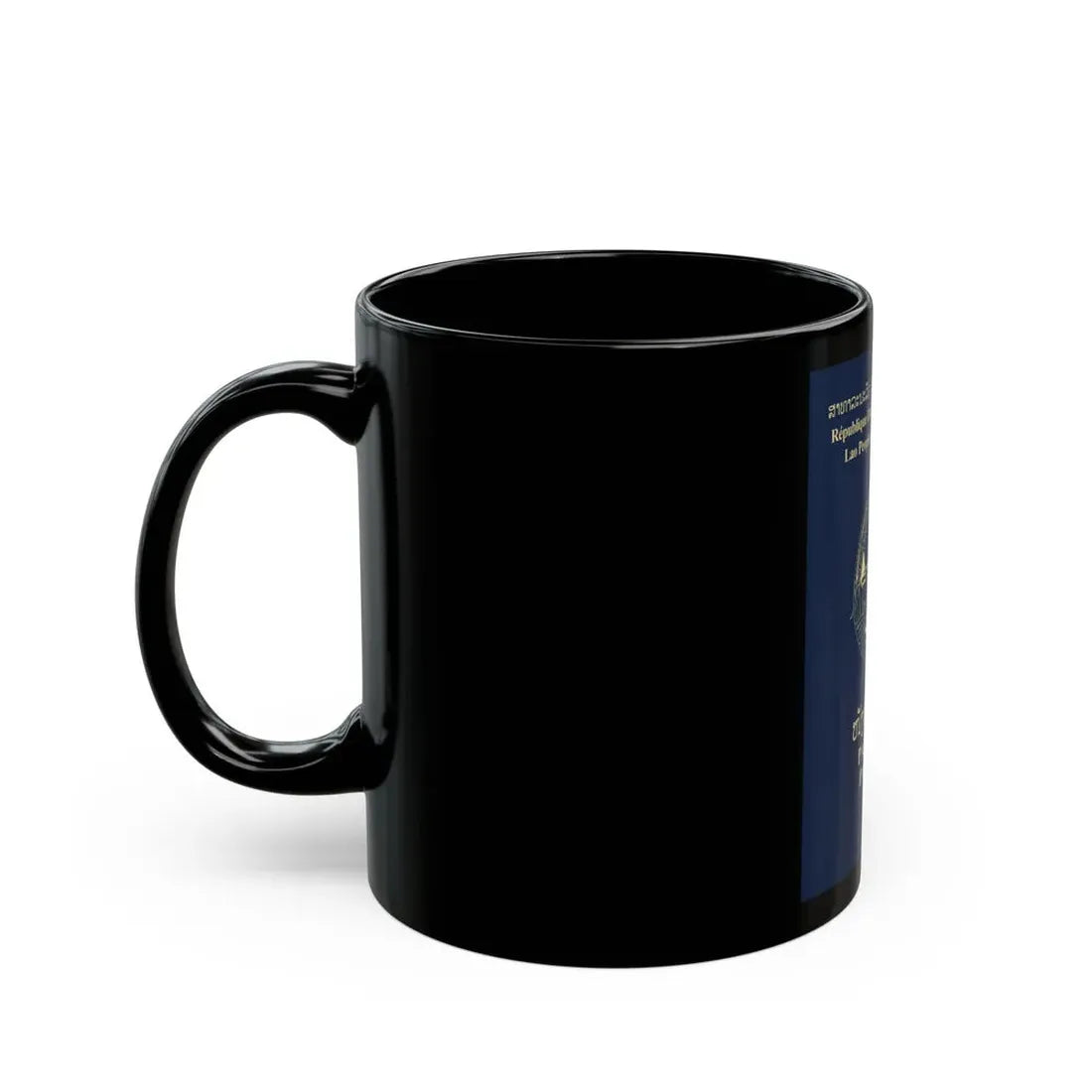 Laos Passport - Black Coffee Mug - Go Mug Yourself