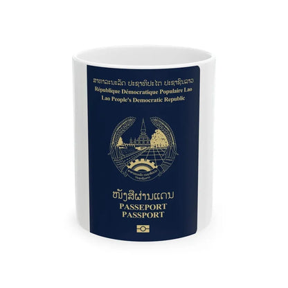 Laos Passport - White Coffee Mug 11oz - Go Mug Yourself