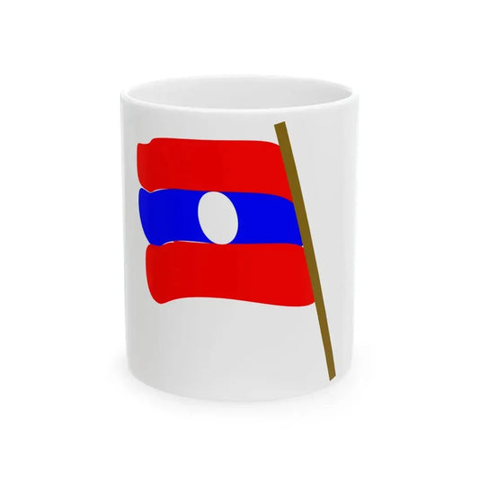 Laotricolor (Laos) White Coffee Mug 11oz - Go Mug Yourself