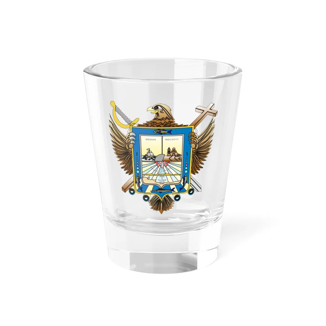 LAPAZBCSESCUDO (Mexico) (Coat of Arms) Shot Glass 1.5oz 1.5oz - Go Mug Yourself