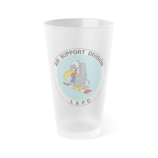 LAPD Air Support Division - Frosted Pint Glass 16oz-16oz-Frosted-Go Mug Yourself