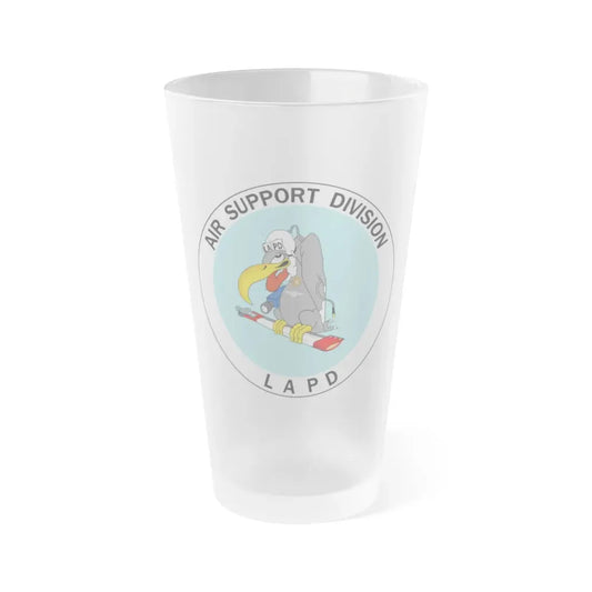 LAPD Air Support Division - Frosted Pint Glass 16oz 16oz Frosted - Go Mug Yourself