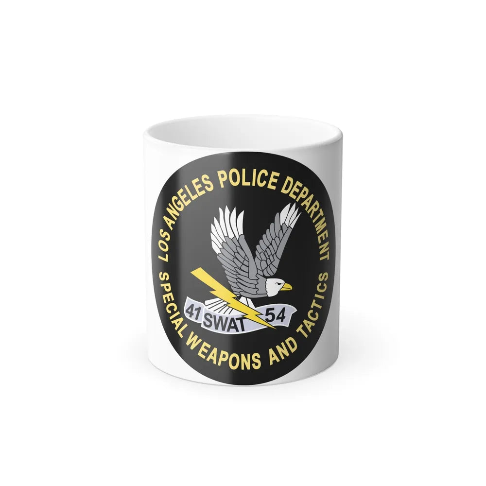 LAPD Special Weapons and Tactics SWAT - Color Changing Mug 11oz-11oz-Go Mug Yourself