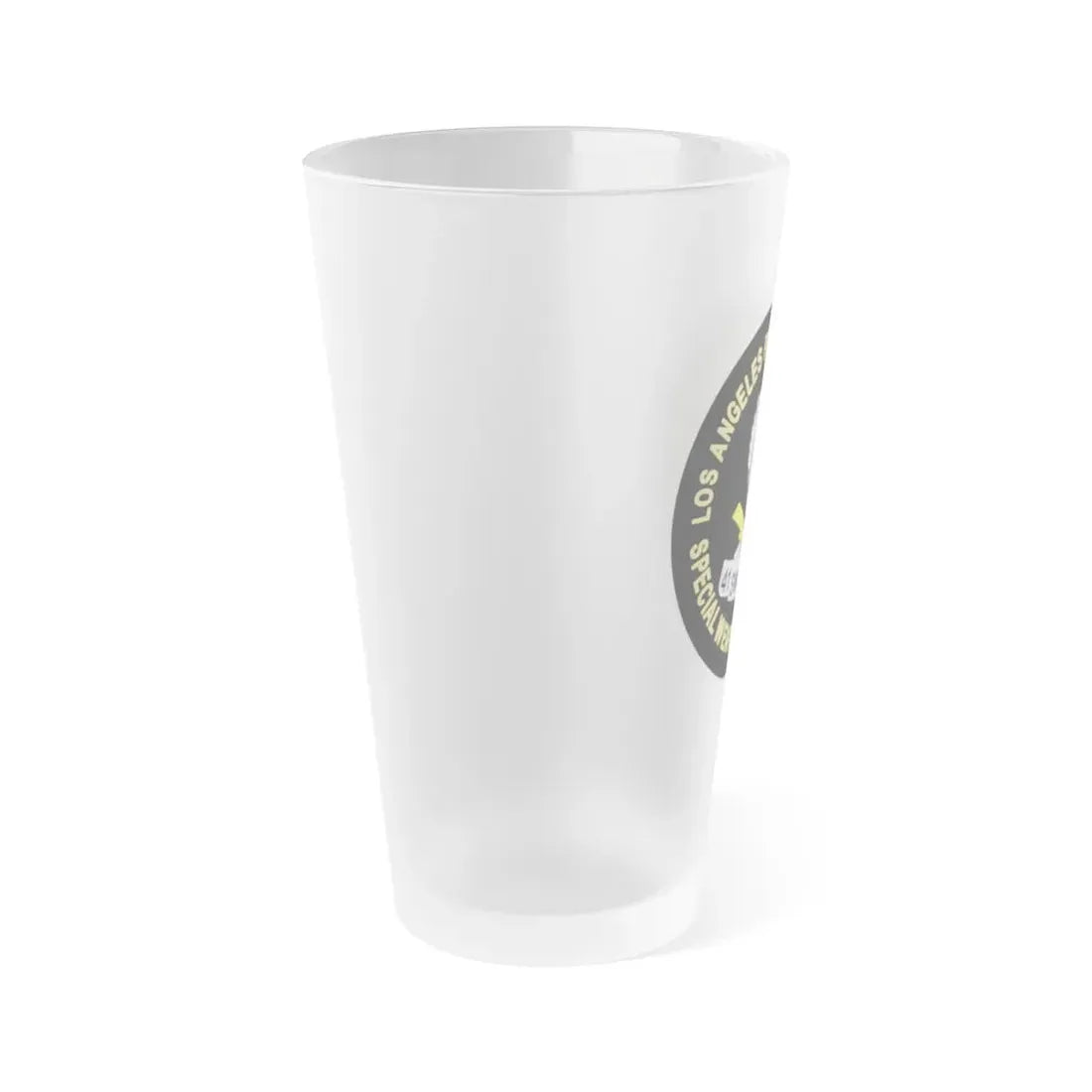 LAPD Special Weapons and Tactics SWAT - Frosted Pint Glass 16oz - Go Mug Yourself