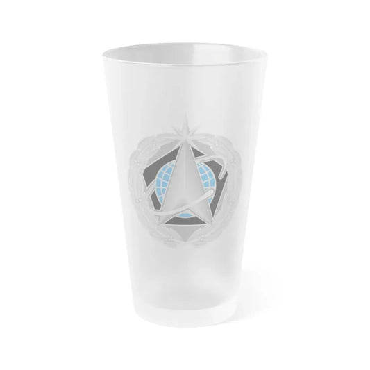 Lapel Button (U.S. Space Force) Frosted Pint Glass 16oz Default Title - Go Mug Yourself