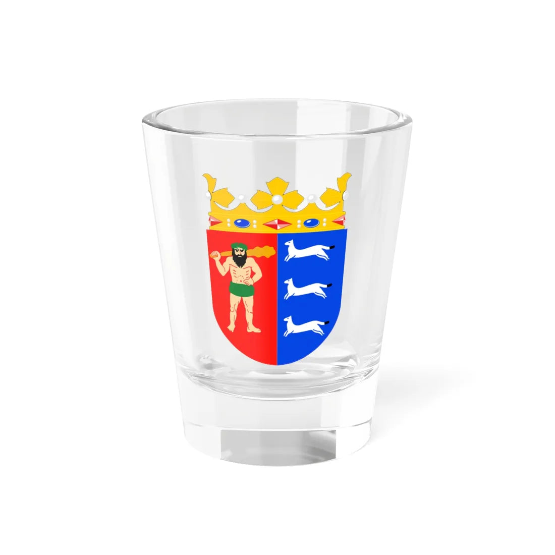 Lapin läänin vaakuna (Finland) (Coat of Arms) Shot Glass 1.5oz 1.5oz - Go Mug Yourself