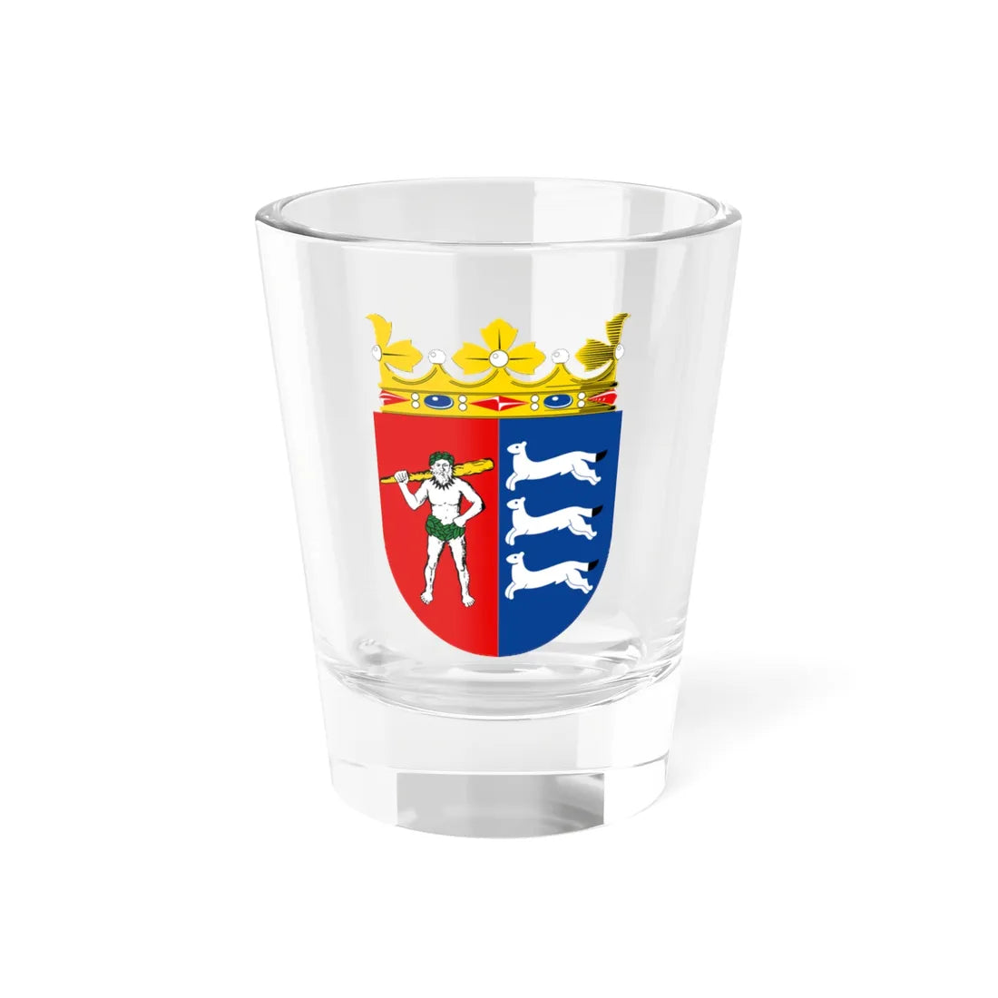 Lapin lääni.vaakuna.1997 (Finland) (Coat of Arms) Shot Glass 1.5oz 1.5oz - Go Mug Yourself