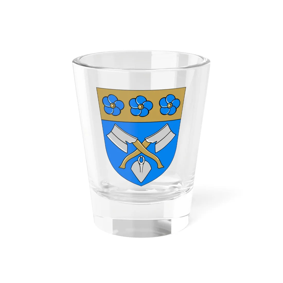 Lappi.vaakuna (Finland) (Coat of Arms) Shot Glass 1.5oz 1.5oz - Go Mug Yourself