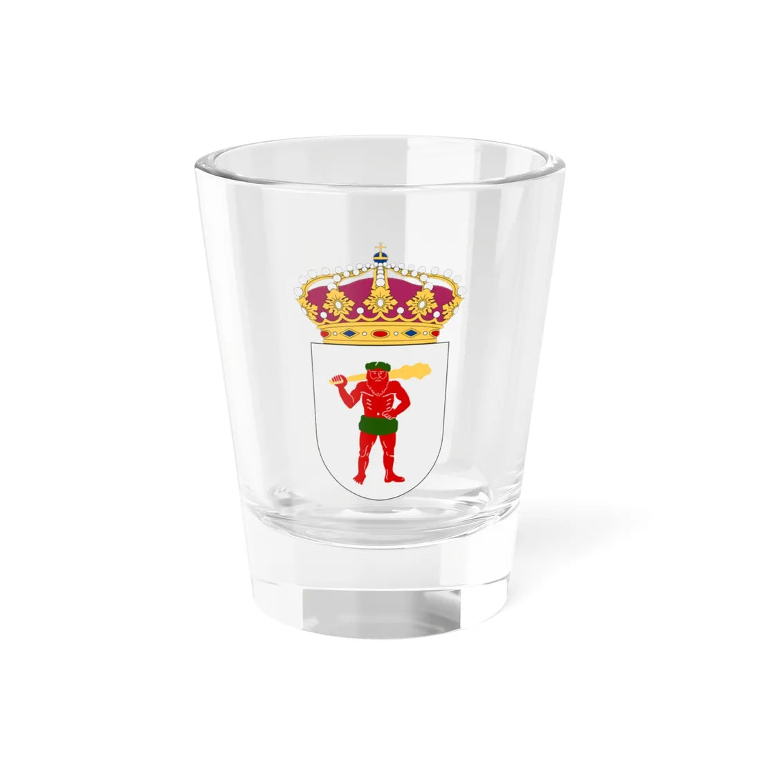 Lappland vapen med kunglig krona (Sweden) (Coat of Arms) Shot Glass 1.5oz 1.5oz - Go Mug Yourself