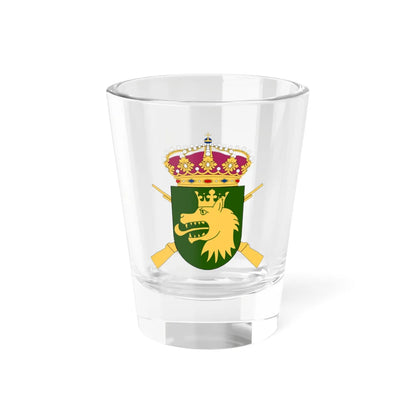 Lapplandsjägargruppen vapen 2016 (Sweden) (Coat of Arms) Shot Glass 1.5oz 1.5oz - Go Mug Yourself
