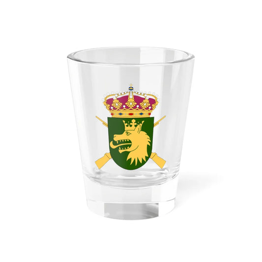 Lapplandsjägargruppen vapen 2016 (Sweden) (Coat of Arms) Shot Glass 1.5oz 1.5oz - Go Mug Yourself