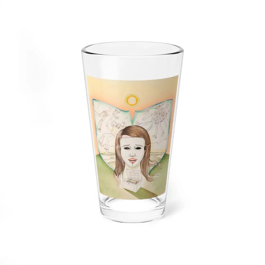 Lara's Theme Illustration - Pint Glass 16oz 16oz - Go Mug Yourself