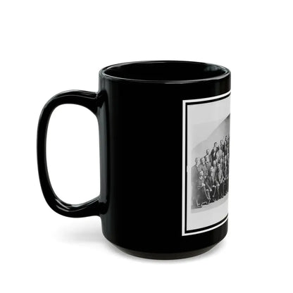 Large Group Of Union Veterans Of The Civil War. Including William Tecumseh Sherman (Front Row, Center), Posed (U.S. Civil War) Black Coffee Mug - Go Mug Yourself