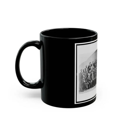 Large Group Of Union Veterans Of The Civil War. Including William Tecumseh Sherman (Front Row, Center), Posed (U.S. Civil War) Black Coffee Mug - Go Mug Yourself