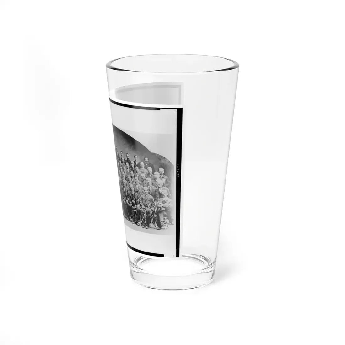 Large Group Of Union Veterans Of The Civil War. Including William Tecumseh Sherman (Front Row, Center), Posed (U.S. Civil War) Pint Glass 16oz - Go Mug Yourself