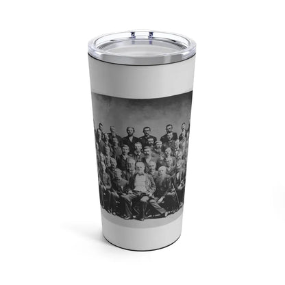 Large Group Of Union Veterans Of The Civil War. Including William Tecumseh Sherman (Front Row, Center), Posed (U.S. Civil War) Tumbler 20oz 20oz - Go Mug Yourself