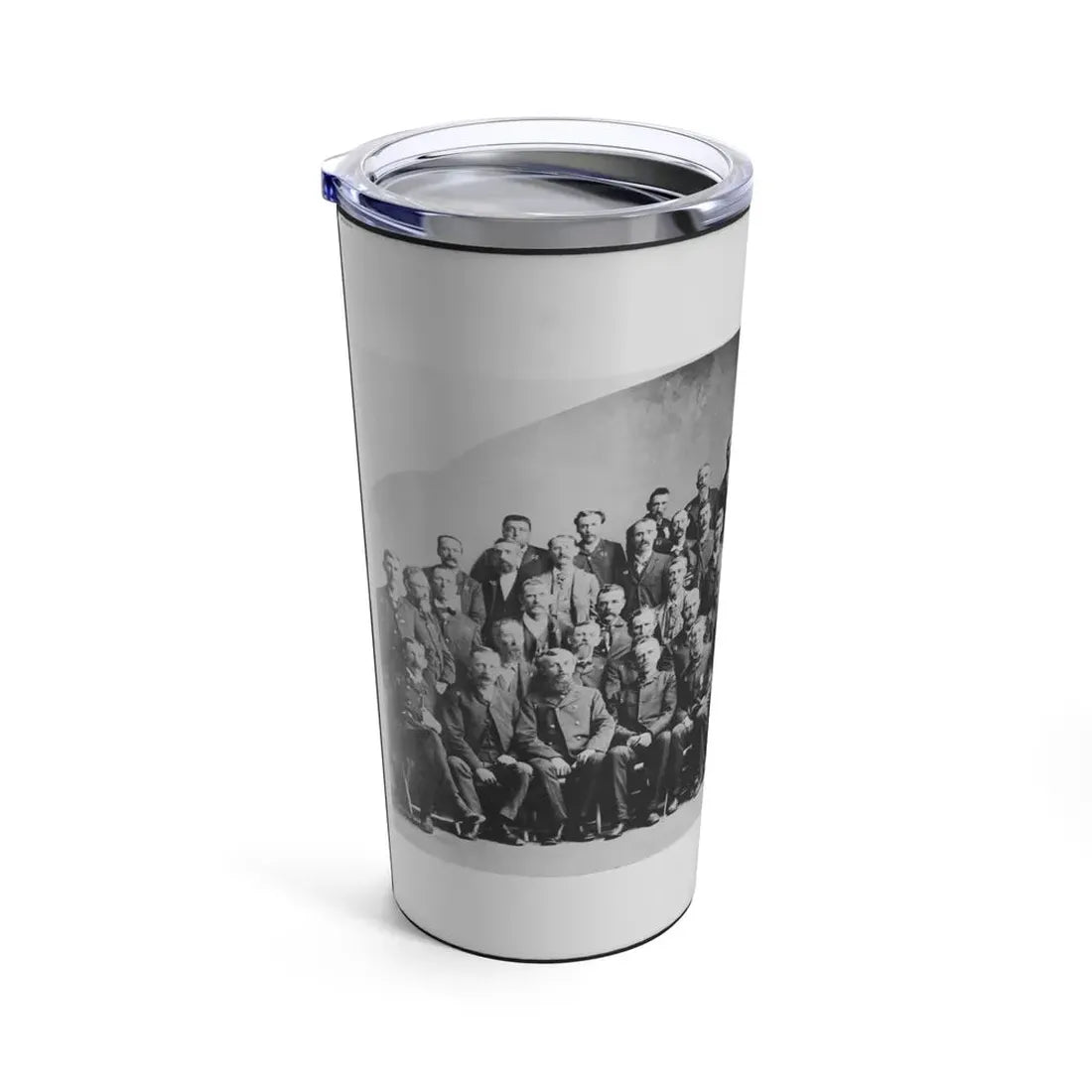 Large Group Of Union Veterans Of The Civil War. Including William Tecumseh Sherman (Front Row, Center), Posed (U.S. Civil War) Tumbler 20oz - Go Mug Yourself