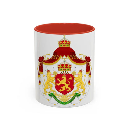 Larger State Achievement of Bulgaria 1908-1946 - Accent Coffee Mug 11oz Red - Go Mug Yourself