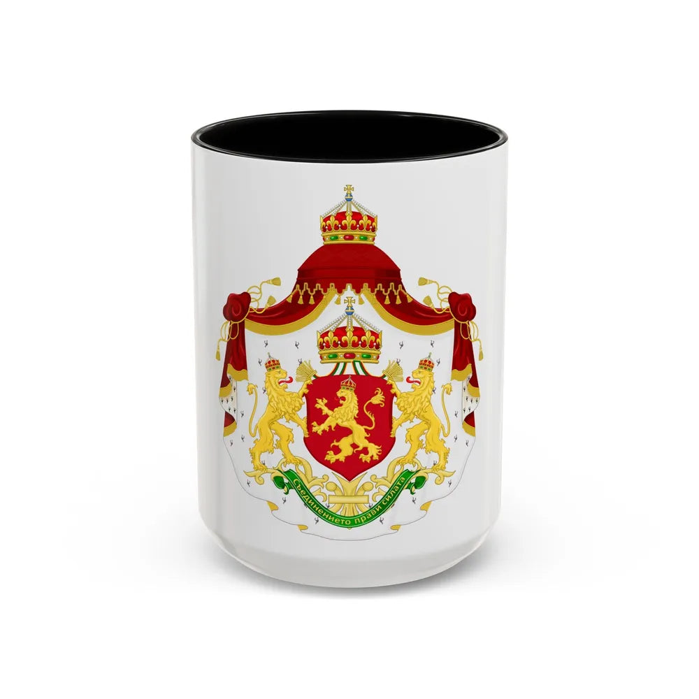 Larger State Achievement of Bulgaria 1908-1946 - Accent Coffee Mug 15oz Black - Go Mug Yourself
