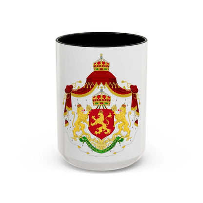 Larger State Achievement of Bulgaria 1908-1946 - Accent Coffee Mug 15oz Black - Go Mug Yourself
