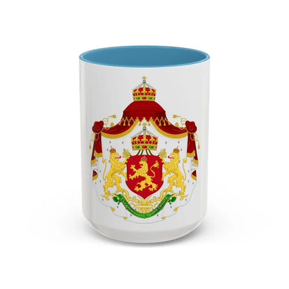 Larger State Achievement of Bulgaria 1908-1946 - Accent Coffee Mug 15oz Light Blue - Go Mug Yourself
