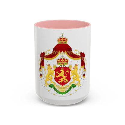 Larger State Achievement of Bulgaria 1908-1946 - Accent Coffee Mug 15oz Pink - Go Mug Yourself