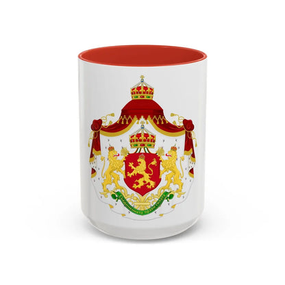 Larger State Achievement of Bulgaria 1908-1946 - Accent Coffee Mug 15oz Red - Go Mug Yourself