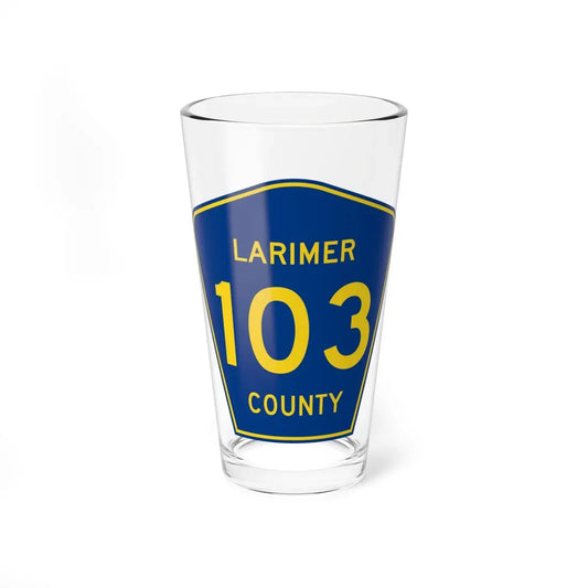 Larimer County 103 (Colorado) (Road Sign) Pint Glass 16oz 16oz - Go Mug Yourself