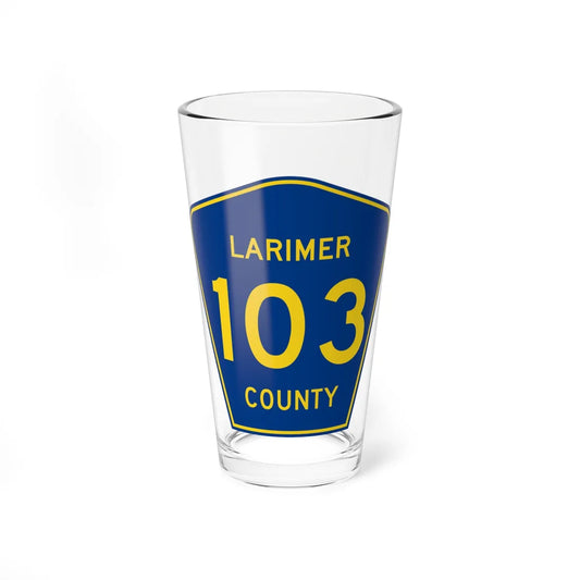 Larimer County 103 (Colorado) (Road Sign) Pint Glss 16oz 16oz - Go Mug Yourself