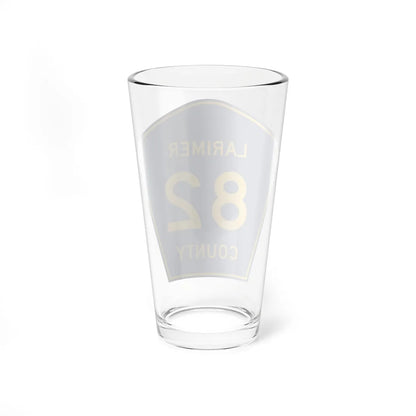 Larimer County 82 (Colorado) (Road Sign) Pint Glss 16oz - Go Mug Yourself