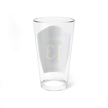 Lasalle County 13 (Illinois) (Road Sign) Pint Glass 16oz - Go Mug Yourself