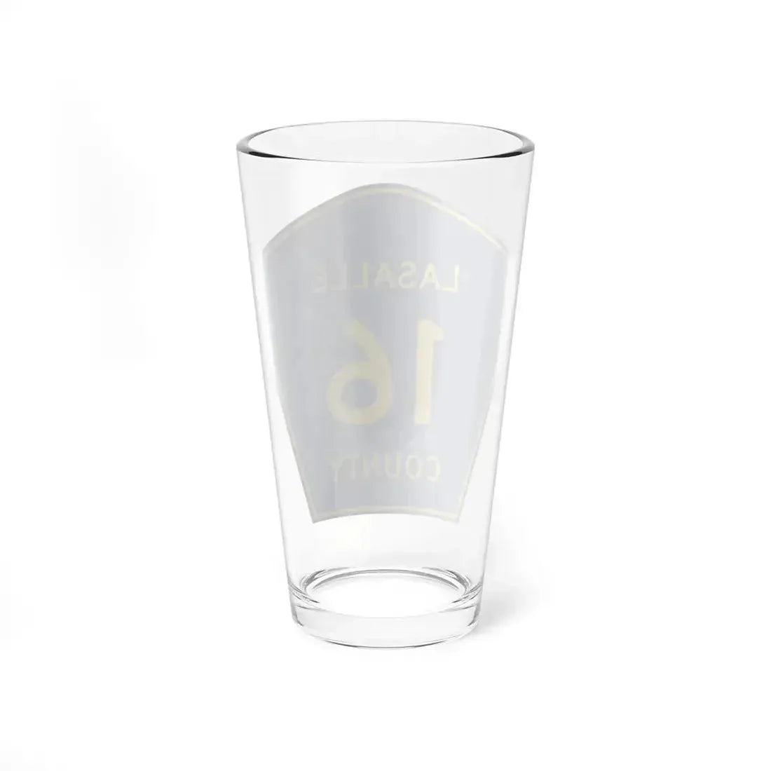 Lasalle County 16 (Illinois) (Road Sign) Pint Glass 16oz - Go Mug Yourself