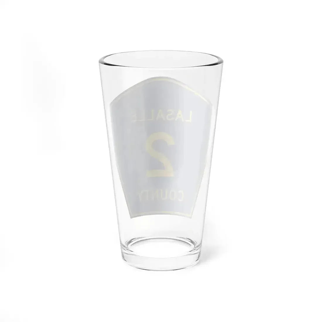 LaSalle County 2 (Illinois) (Road Sign) Pint Glass 16oz - Go Mug Yourself