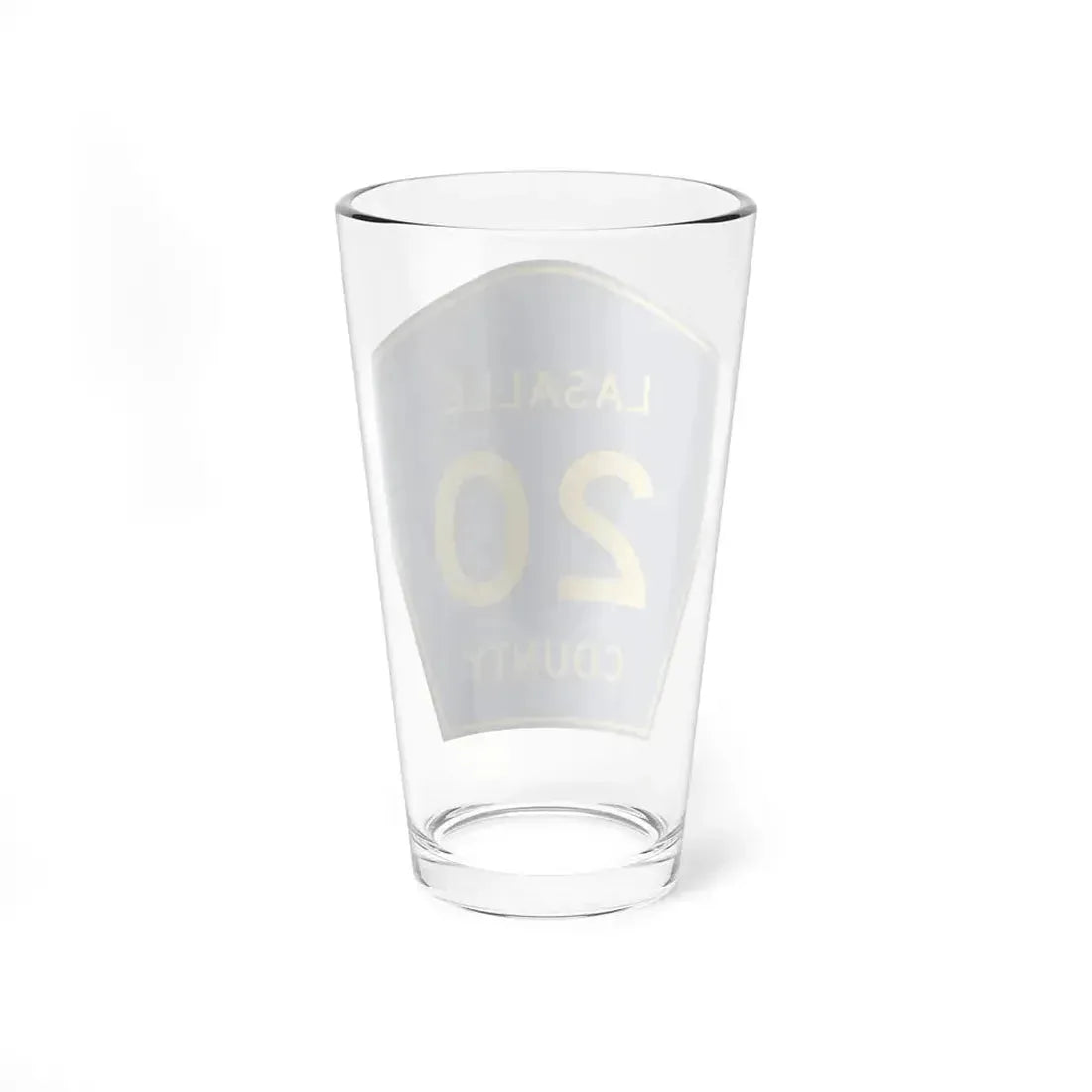 Lasalle County 20 (Illinois) (Road Sign) Pint Glass 16oz - Go Mug Yourself