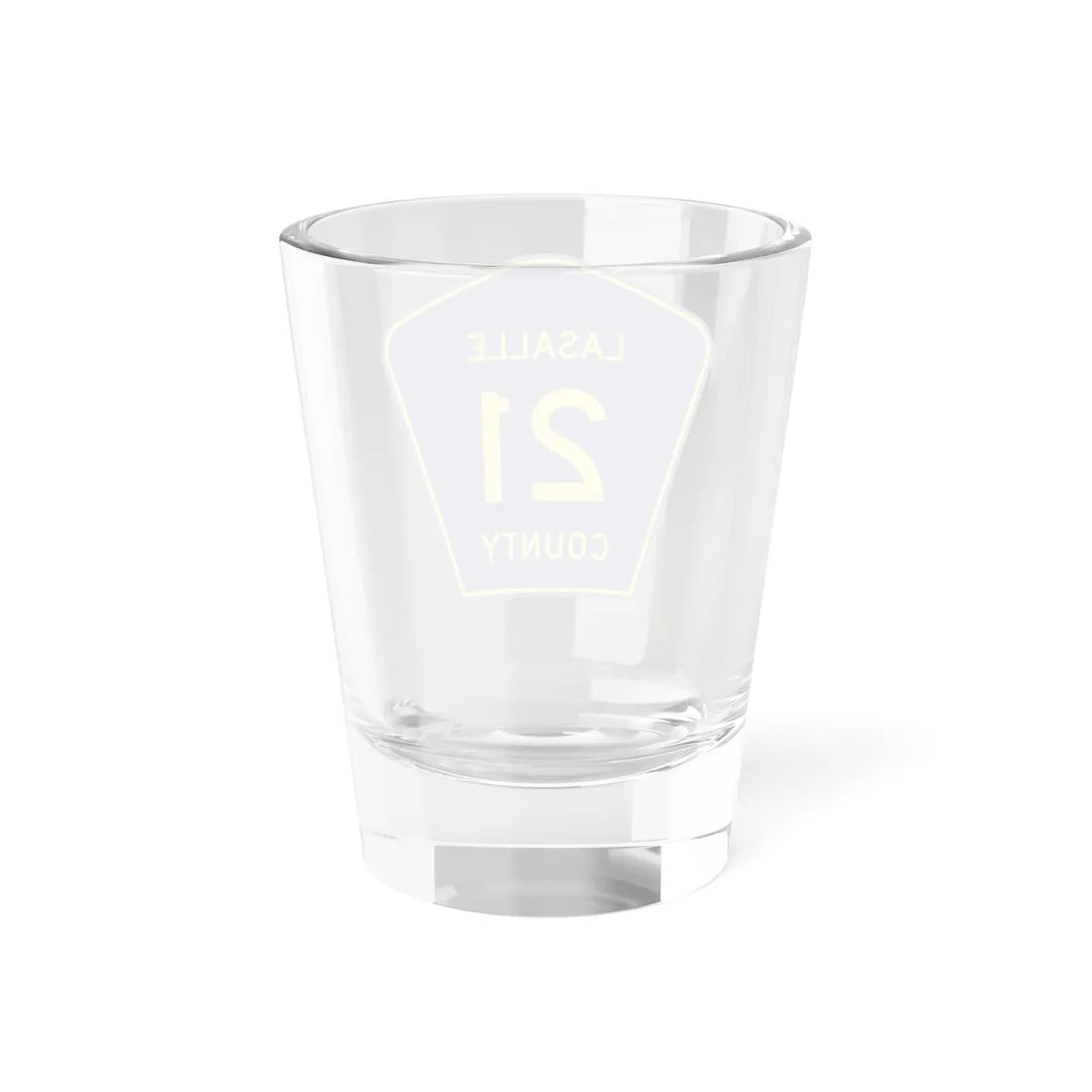 Lasalle County 21 (Illinois) (Road Sign) Shot Glass 1.5oz - Go Mug Yourself