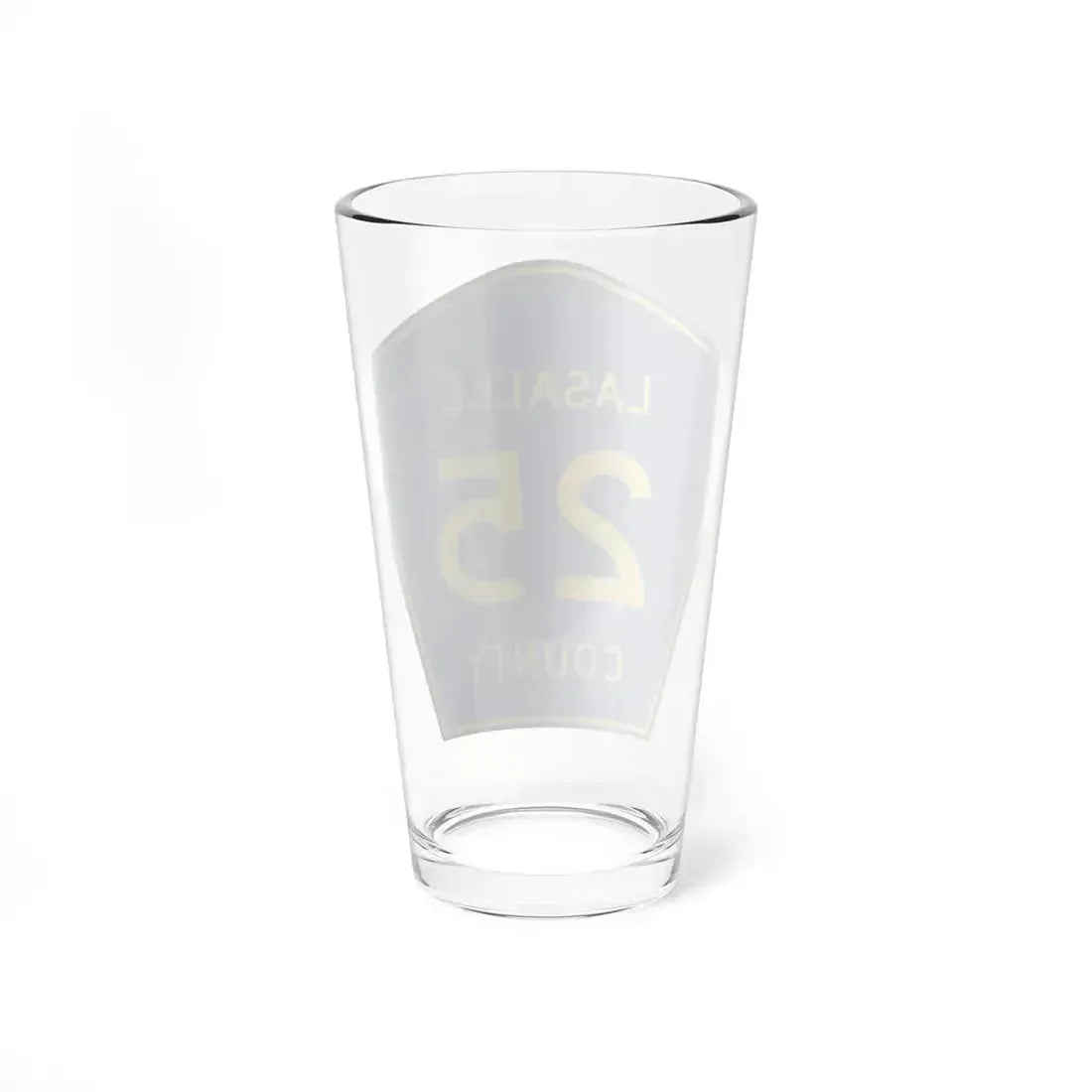 Lasalle County 25 (Illinois) (Road Sign) Pint Glass 16oz - Go Mug Yourself