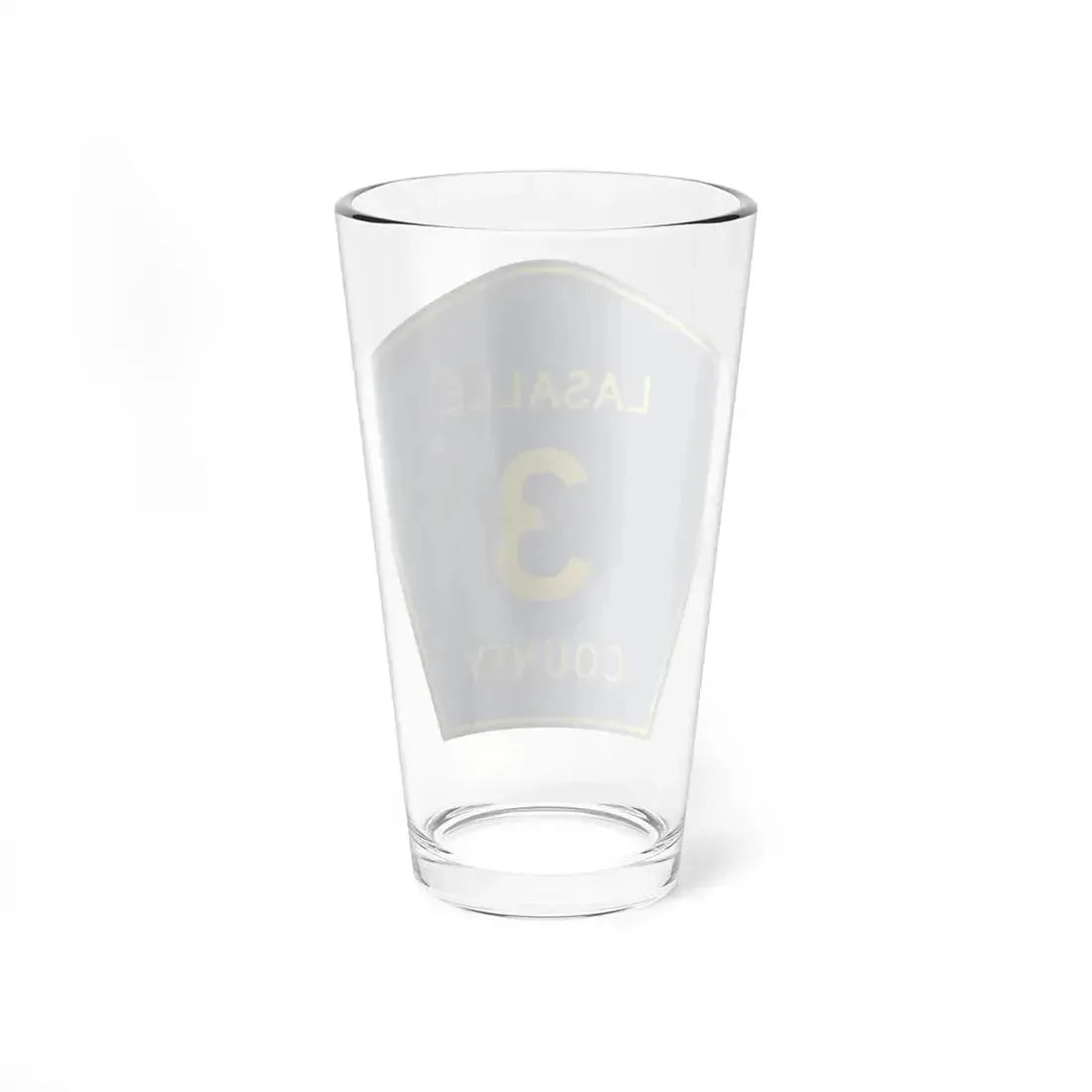 Lasalle County 3 (Illinois) (Road Sign) Pint Glass 16oz - Go Mug Yourself