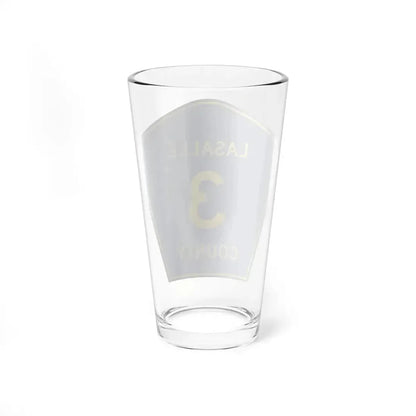 Lasalle County 3 (Illinois) (Road Sign) Pint Glass 16oz - Go Mug Yourself