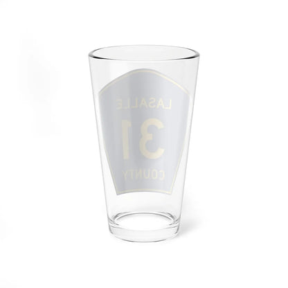 Lasalle County 31 (Illinois) (Road Sign) Pint Glass 16oz - Go Mug Yourself