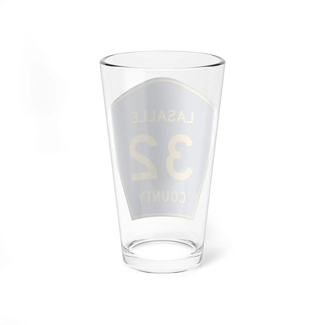 Lasalle County 32 (Illinois) (Road Sign) Pint Glass 16oz - Go Mug Yourself