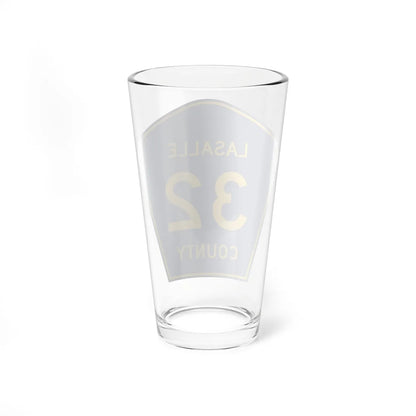 Lasalle County 32 (Illinois) (Road Sign) Pint Glass 16oz - Go Mug Yourself