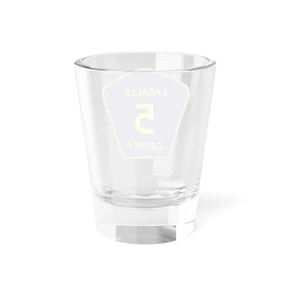 Lasalle County 5 (Illinois) (Road Sign) Shot Glass 1.5oz - Go Mug Yourself
